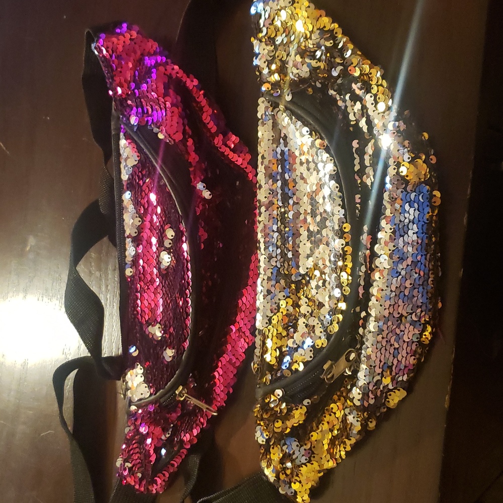 Sequin fanny pacs